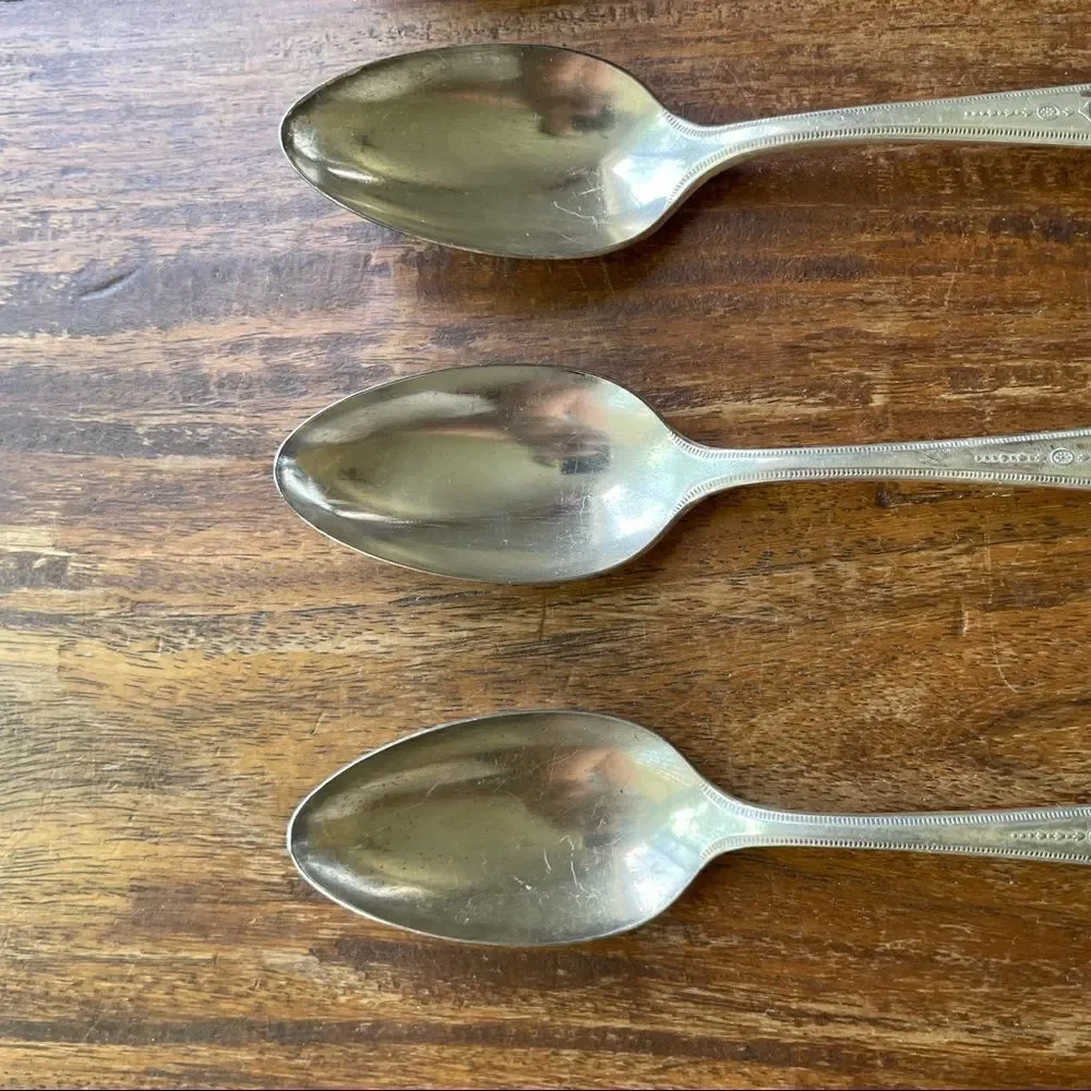 Antique 1921 Oneida Community Plate Grosvenor Teaspoons Set of 6 No Monogram